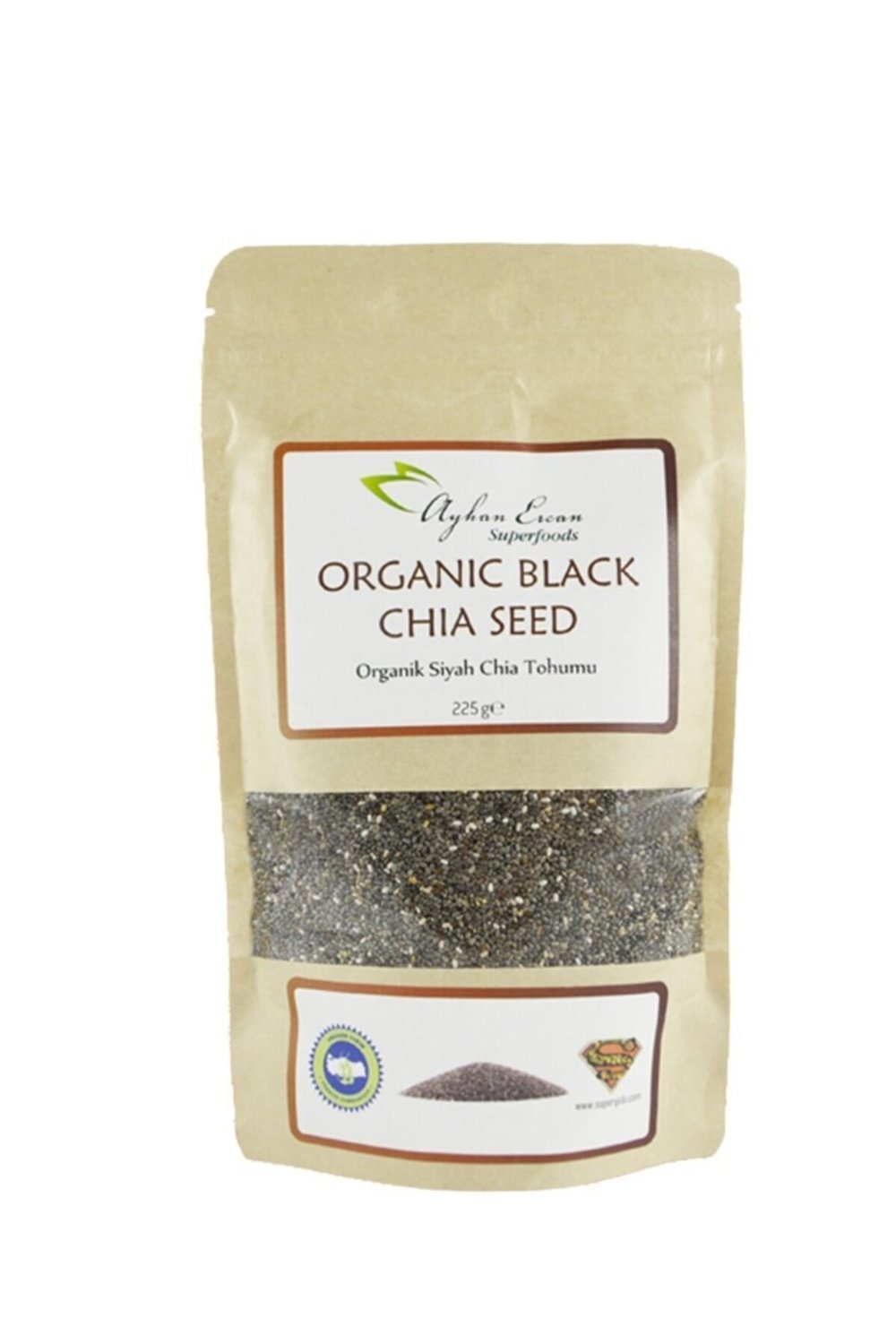 Süper Gıda Organik Siyah Chia Tohumu 225 G
