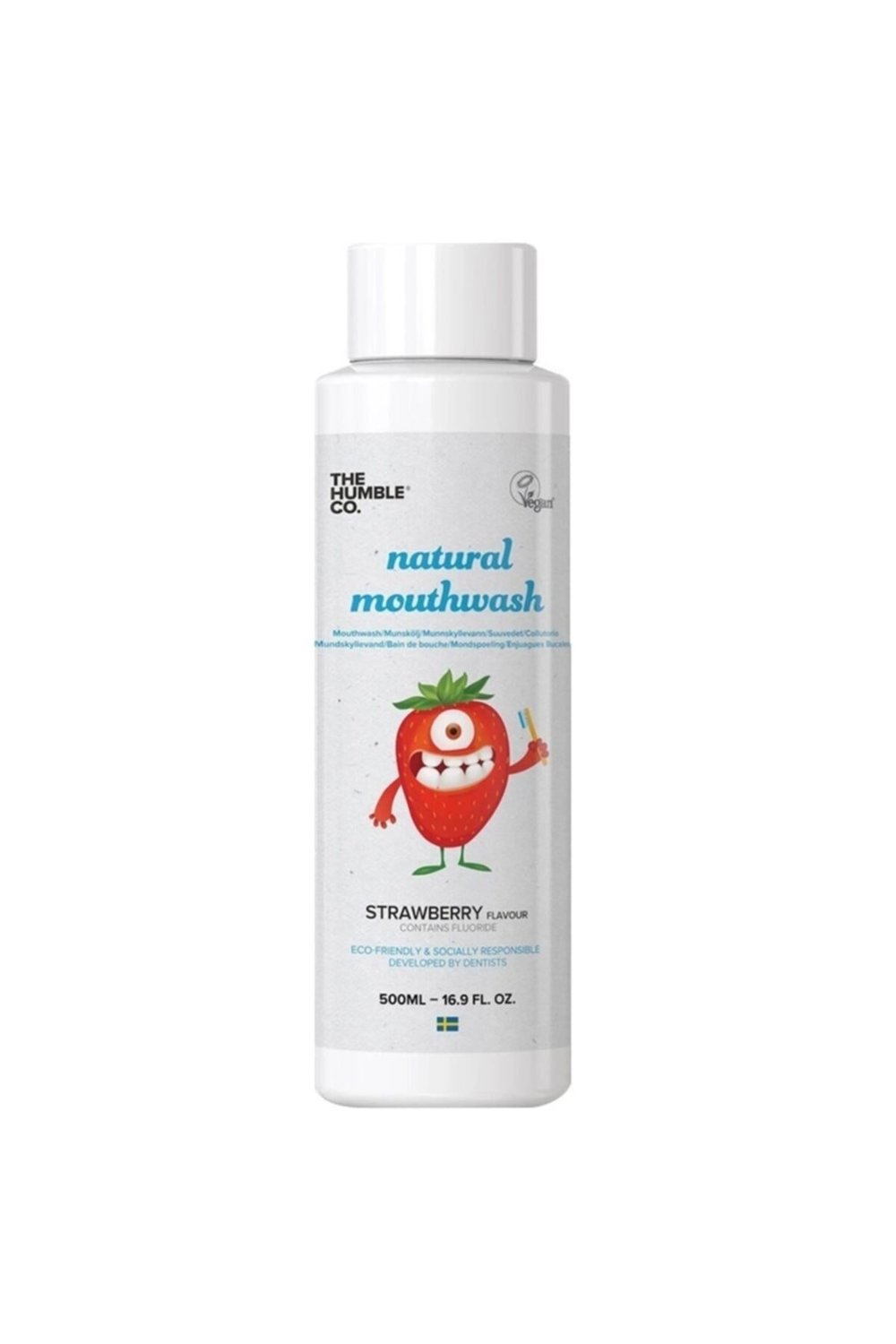 The Humble Co Çocuklar Için Ağız Bakım Suyu - Çilek 500 Ml