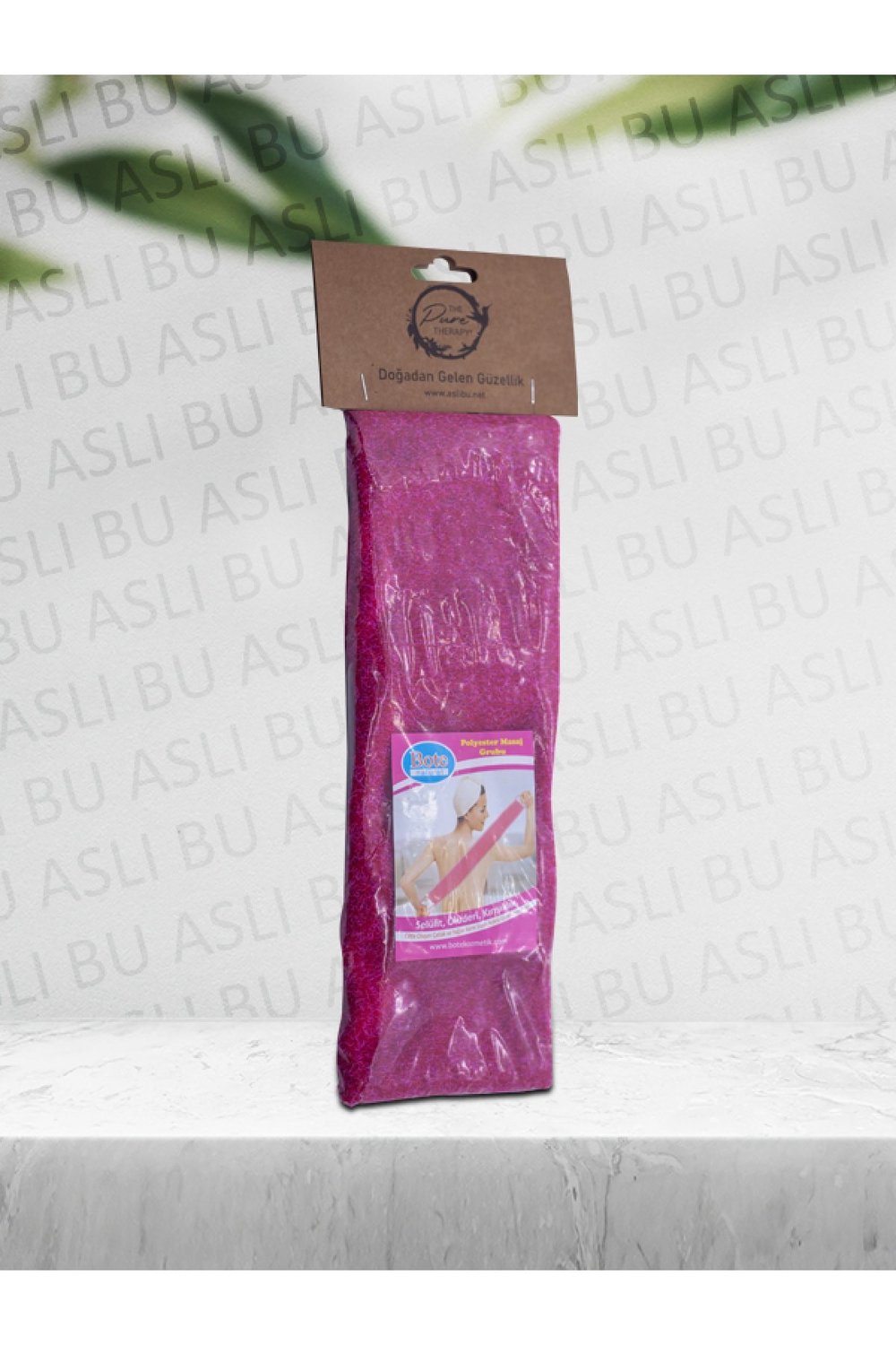 Uzun Polyester Duş Banyo Kesesi