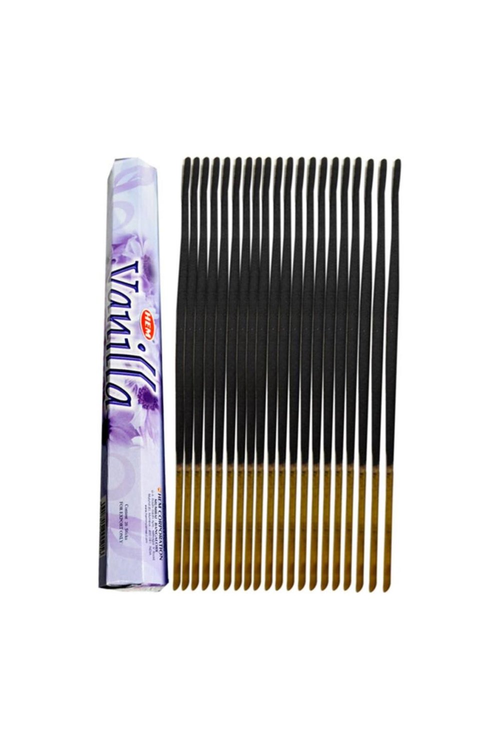Vanilya / Vanilla Kokulu Tütsü 1 Paket ( 20 ) Adet Bambu Çubuk Tütsü Vardır