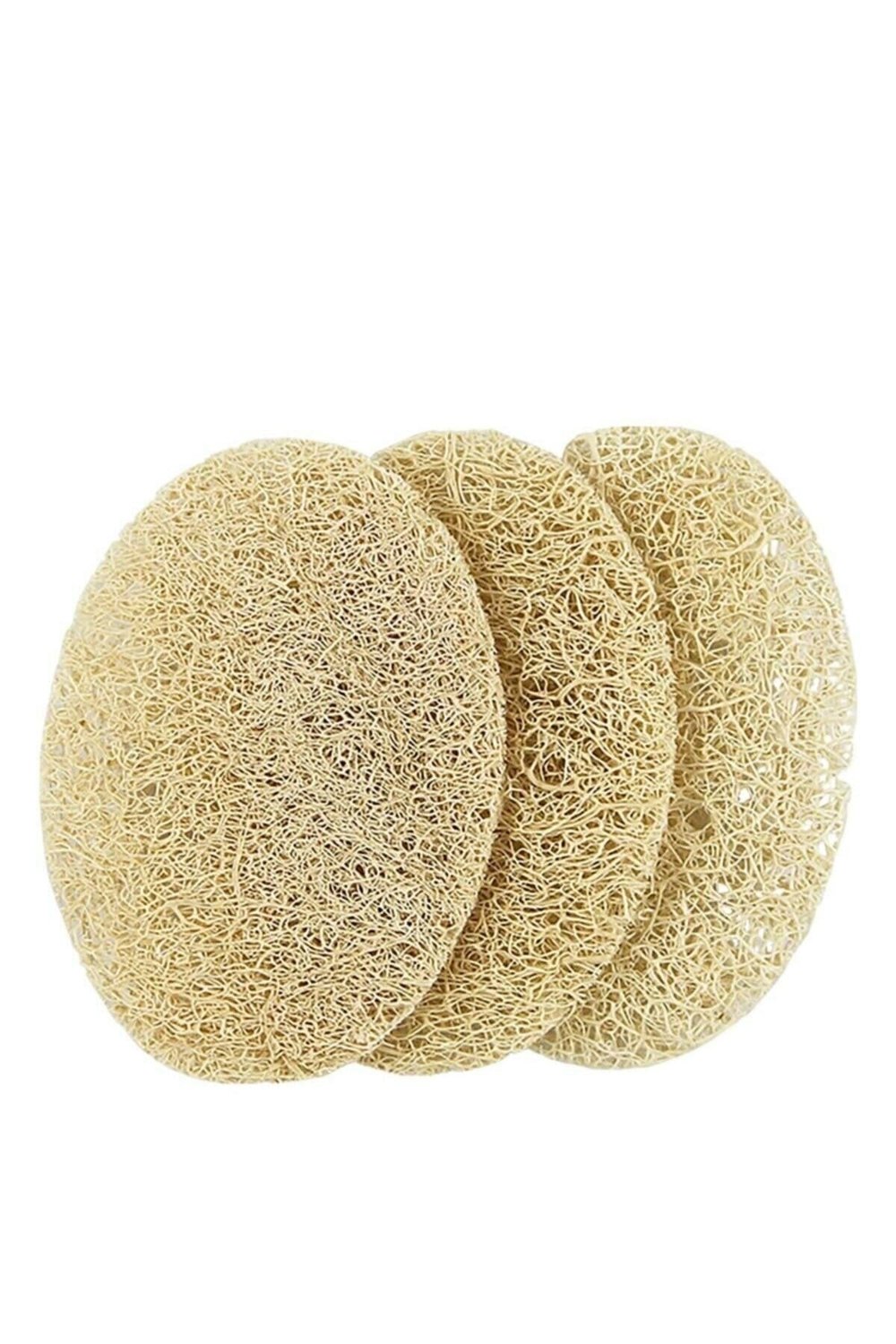 Yüz Peeling Loofah 3'lü Disk Masaj Lifi Yüz Peeling