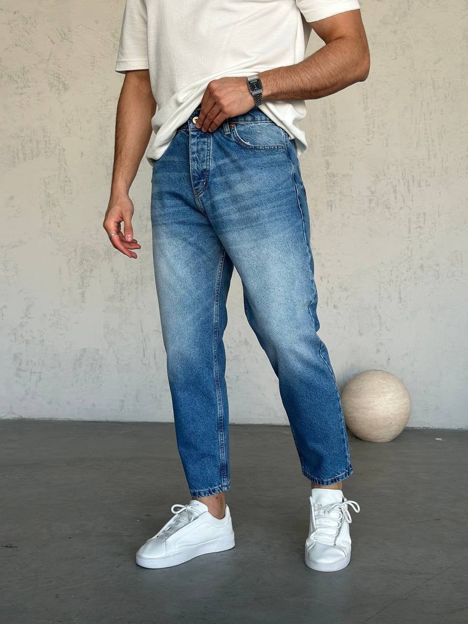 We11 Boyfrıend Kot Pantolon Mavi