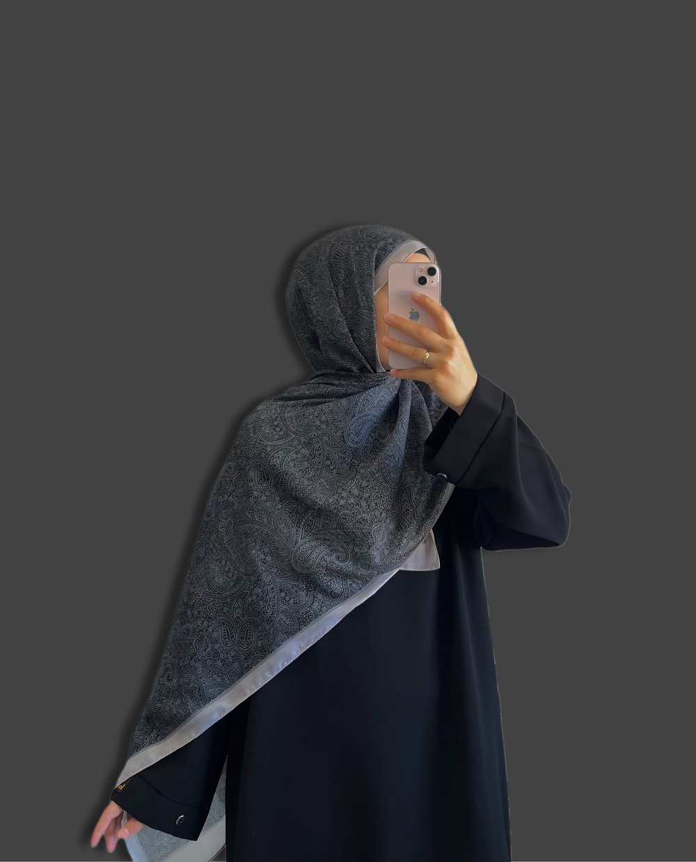 Leyna Şal Açık Gri