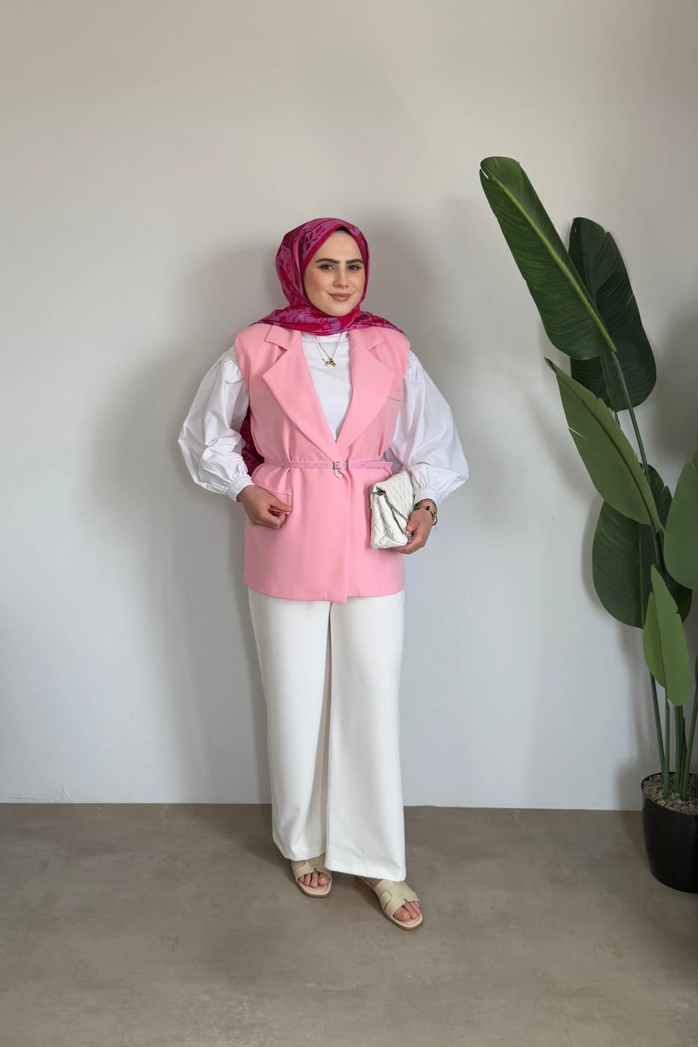 Lotus Premium Yelek | Pembe