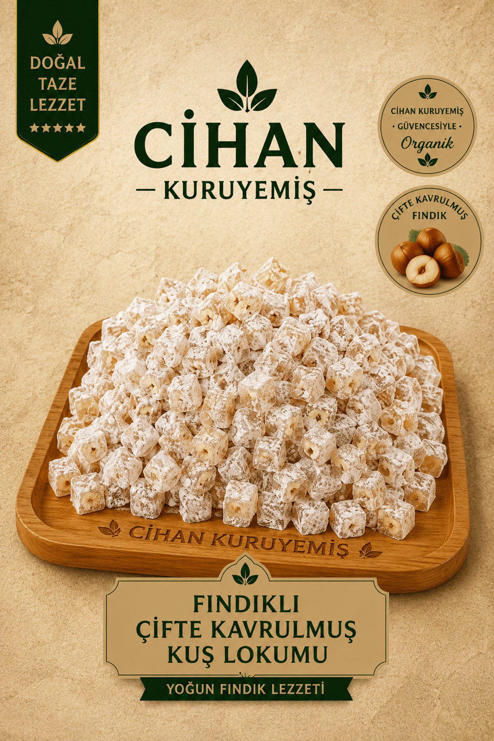 Fındıklı Çifte Kavrulmuş Lokum