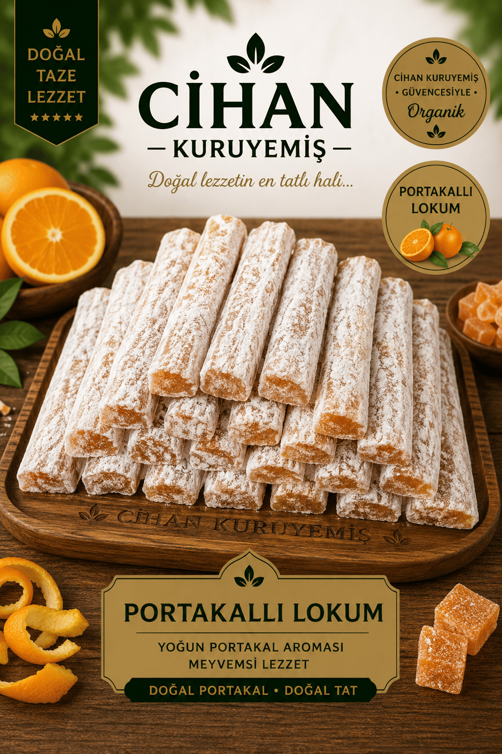 Portakallı Fitil Lokum