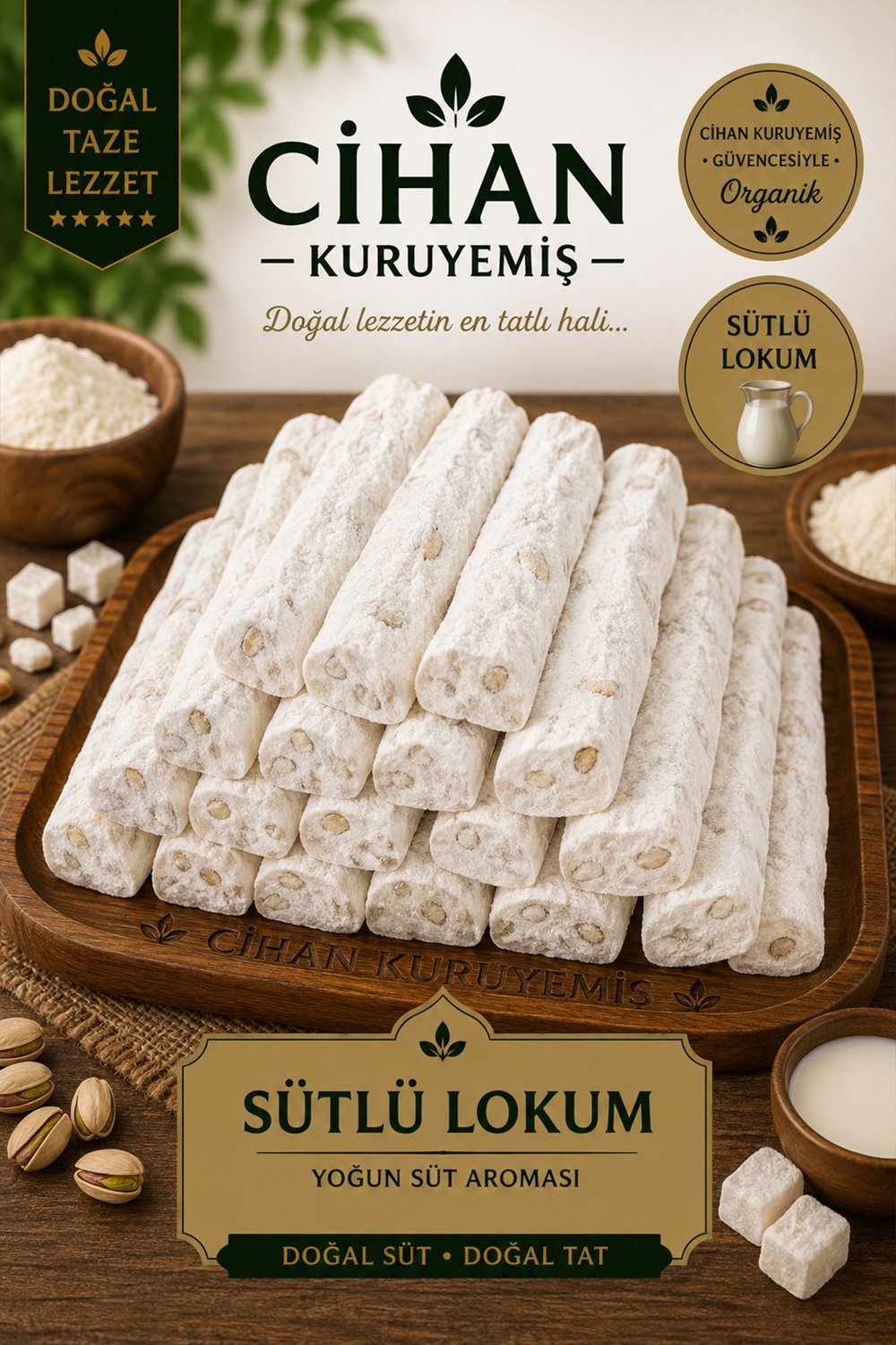 Sütlü Fitil Lokum