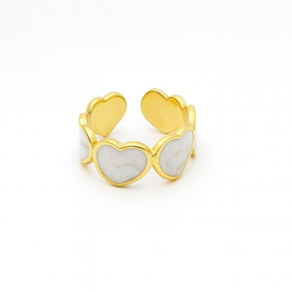 Retro Heart Rings