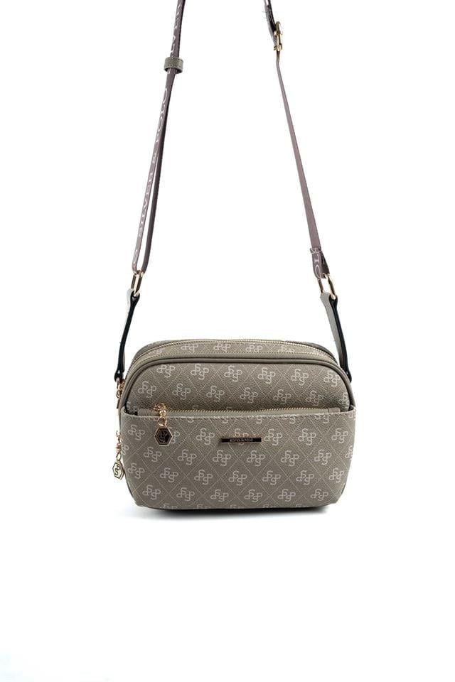 Silver & Polo SP1162 Kadın Çapraz Çanta Monogram Y.Yeşil