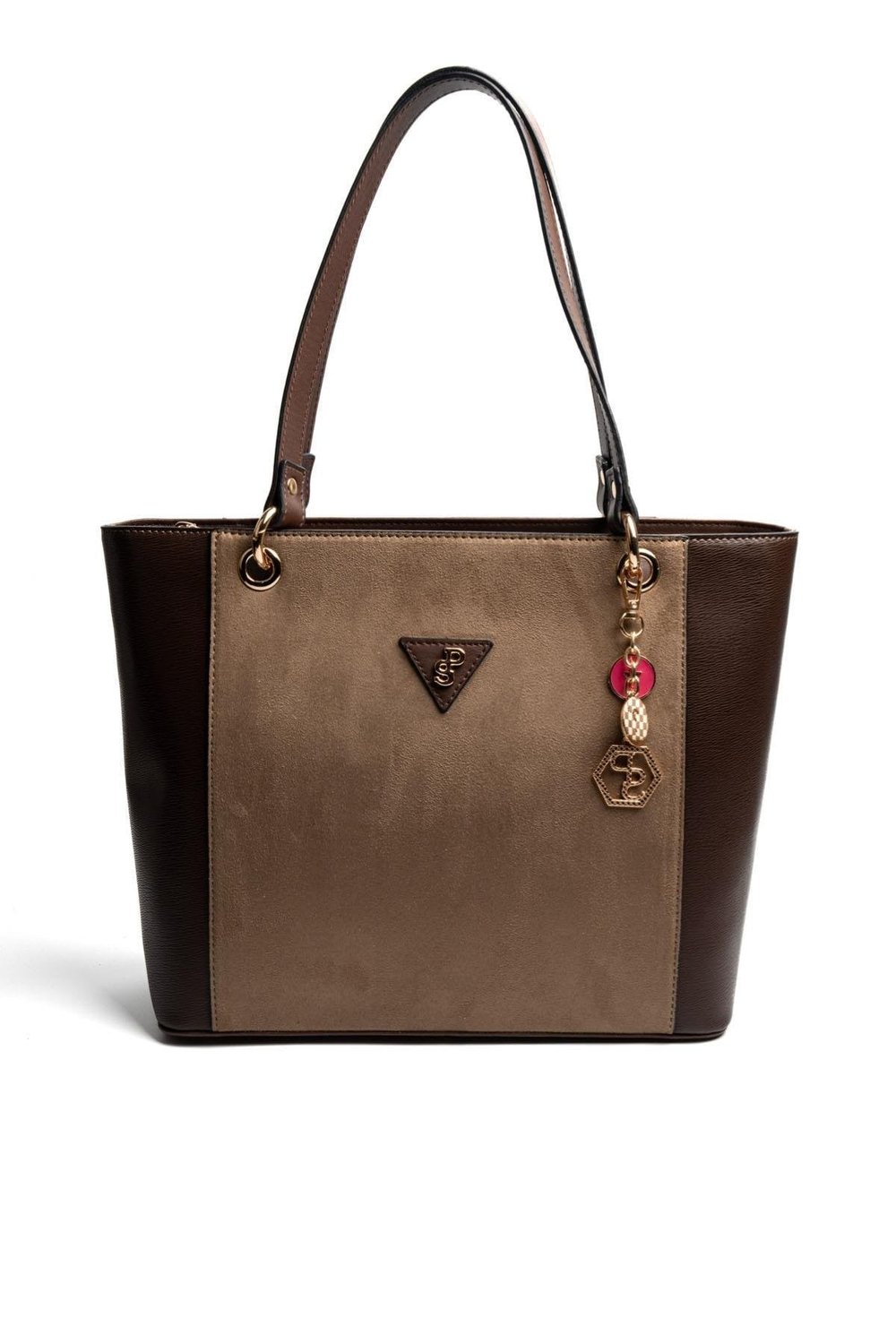 Silver & Polo SP1176 Kadın Omuz Çantası Süet Vizon-Kahve