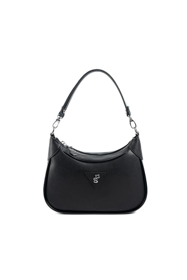Silver & Polo SP1180 Kadın Omuz Çantası Düz Siyah-Siyah-Rugan Siyah