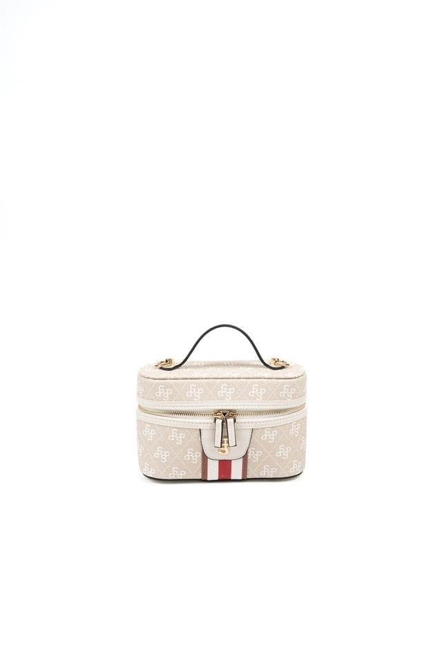 Silver & Polo SP1195 Kadın El Çantası Monogram Taş-Kemik