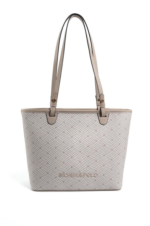 Silver & Polo SP1204 Kadın Omuz Çantası Ç.Örgü Bej-Kum