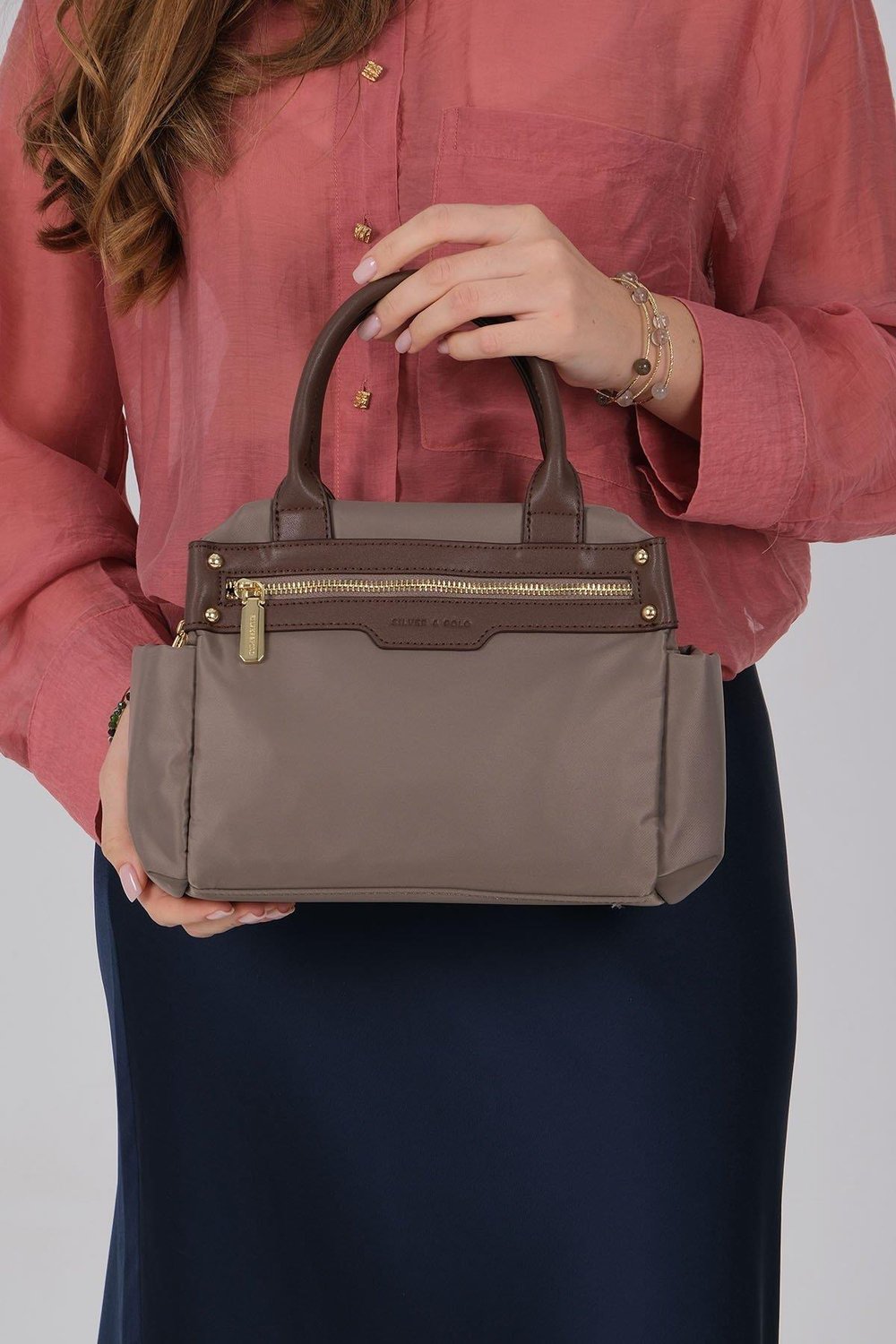 Silver & Polo SP1219 Kadın El Çantası  Kum-Kahve
