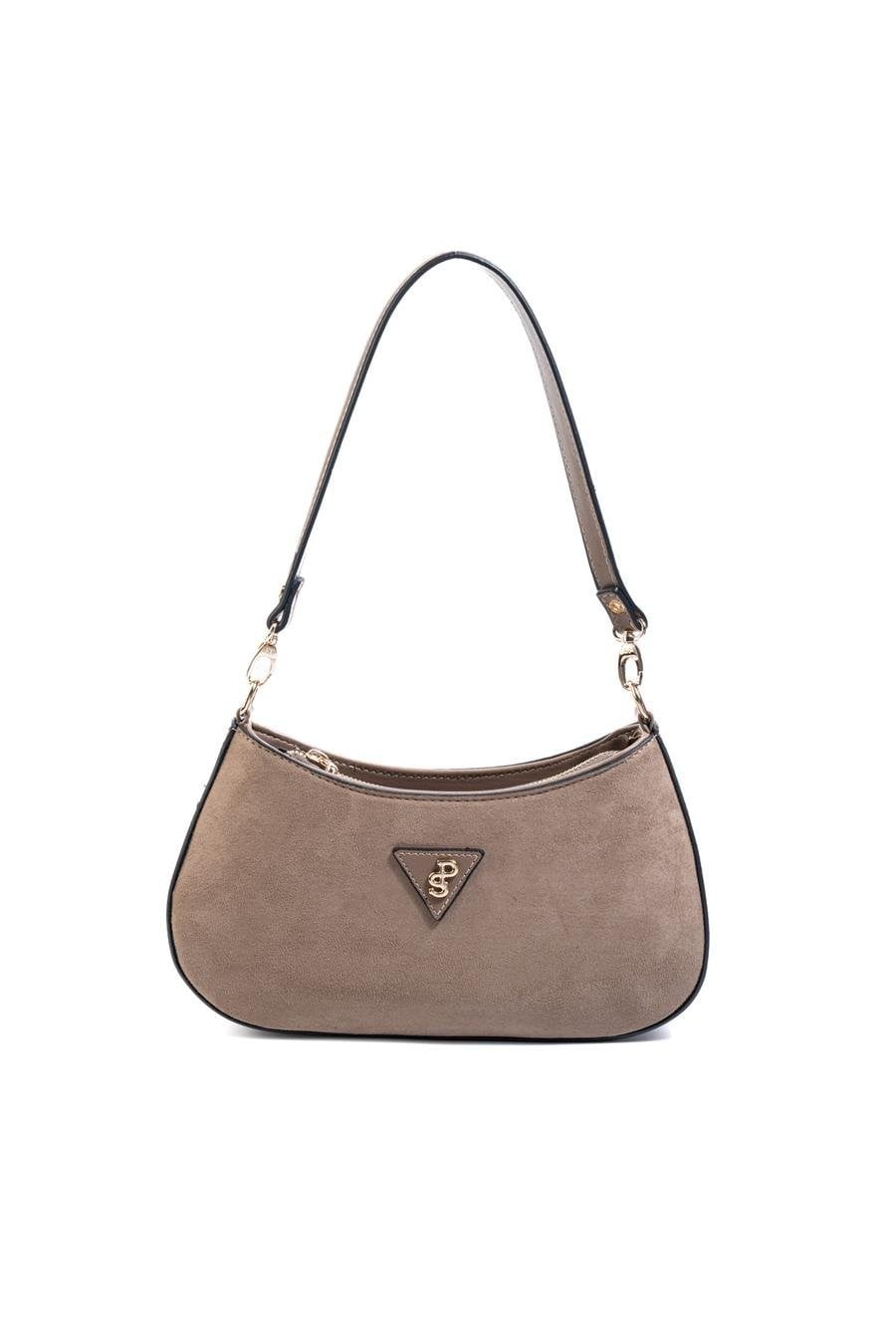 Silver & Polo SP1251 Kadın Omuz Çantası Süet Vizon
