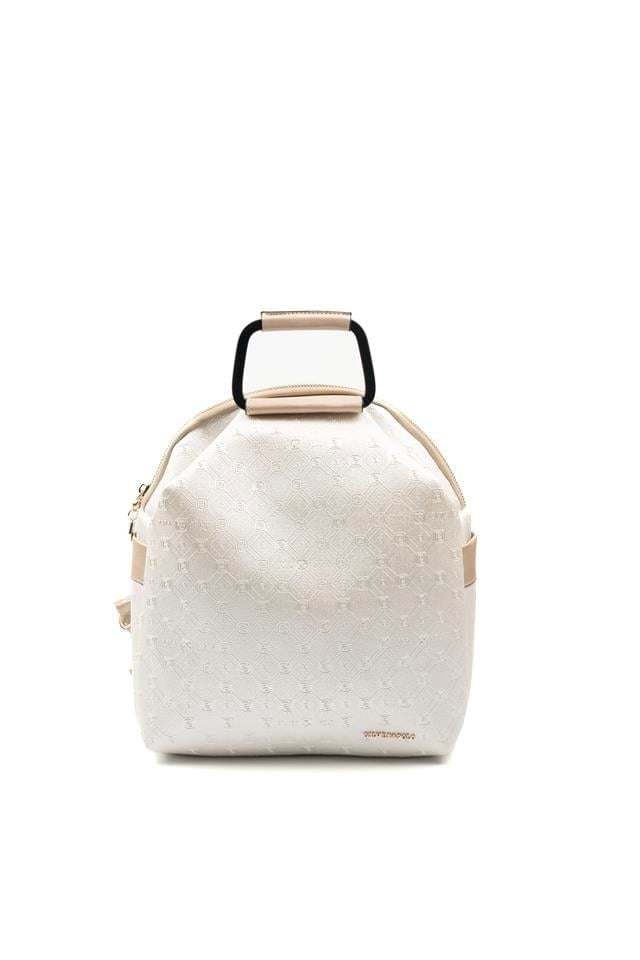 Silver & Polo SP771 Kadın Sırt Çantası Logolu Sedef-S.Nut