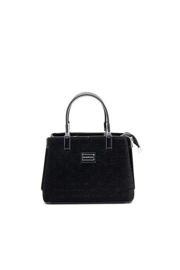 Silver & Polo SP987 Kadın El Çantası Fashion Siyah-Rugan Siyah