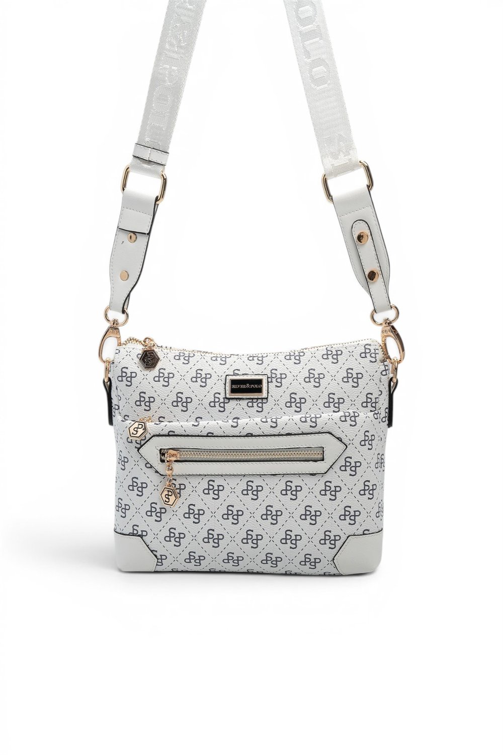 SP1110 Kadın Çapraz Çanta Monogram Beyaz-Beyaz SP1110-M178