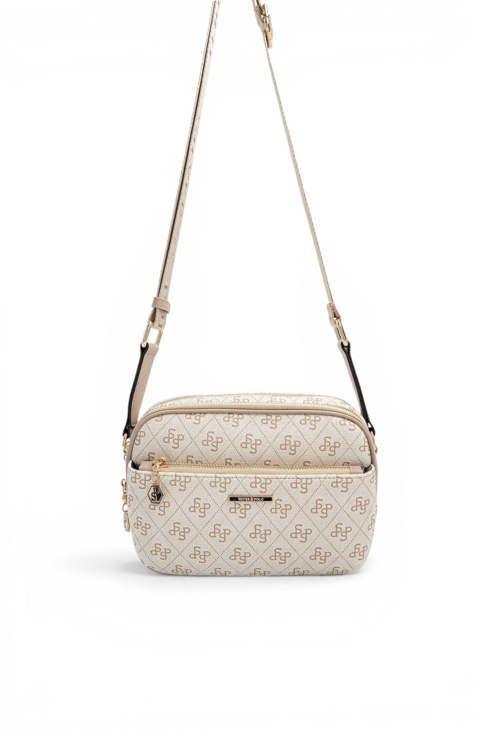 SP1162 Kadın Çapraz Çanta Monogram Bej - Kum SP1162-M178