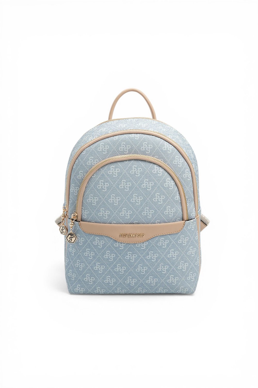 SP1265 Kadın Sırt Çantası Monogram Mavi-Ten