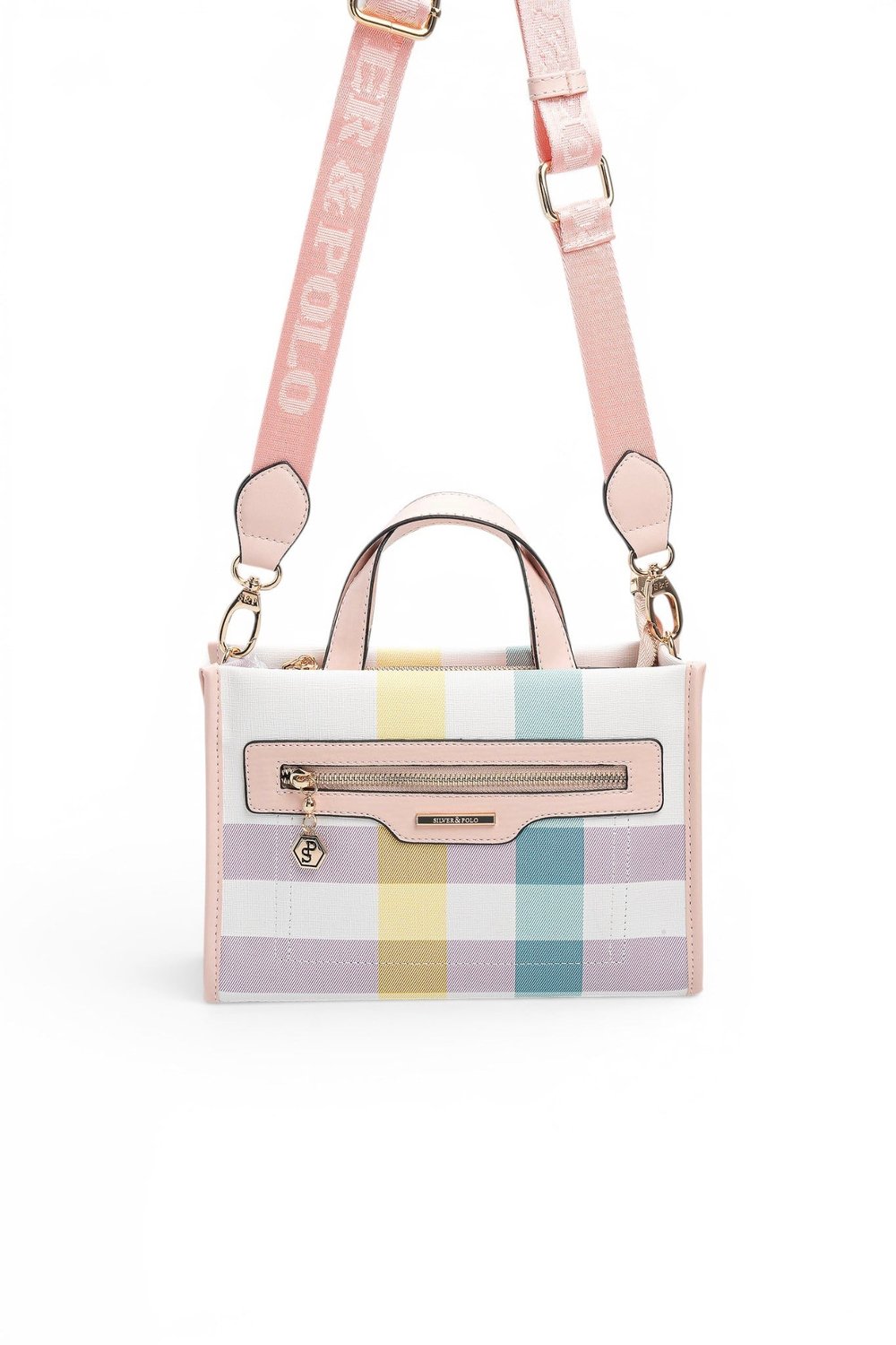 SP1271 Kadın El Çantası Ekose Lila - Pembe SP1271-M71