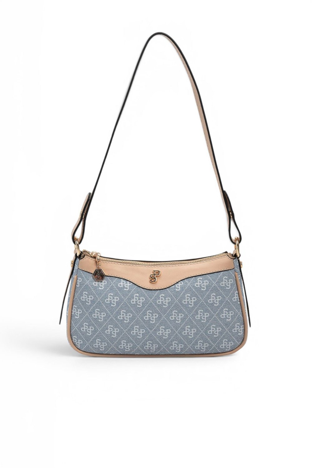 SP1274 Kadın Çapraz Çanta Monogram Mavi - Ten SP1274-M178