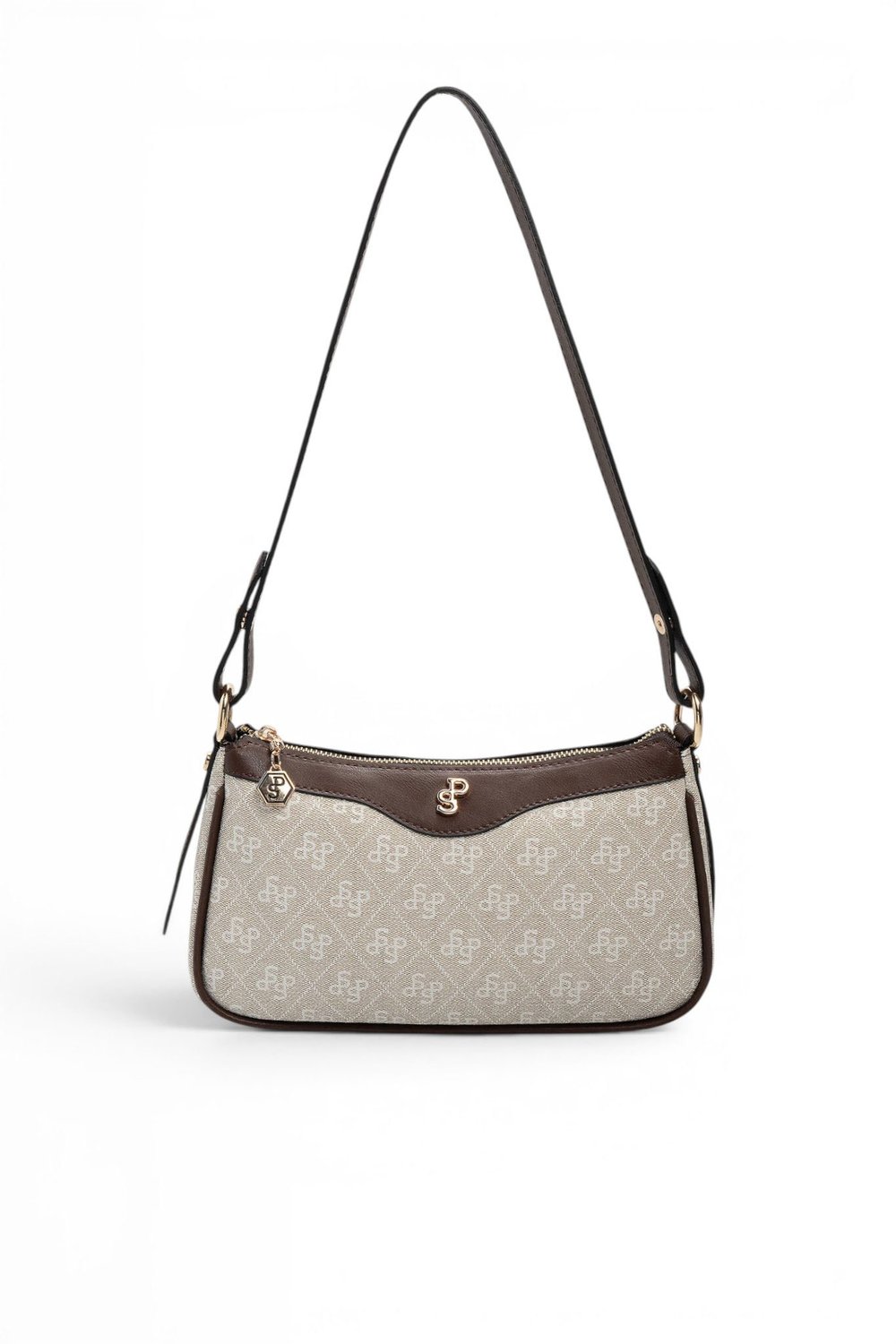 SP1274 Kadın Çapraz Çanta Monogram Taş - Kahve SP1274-M178