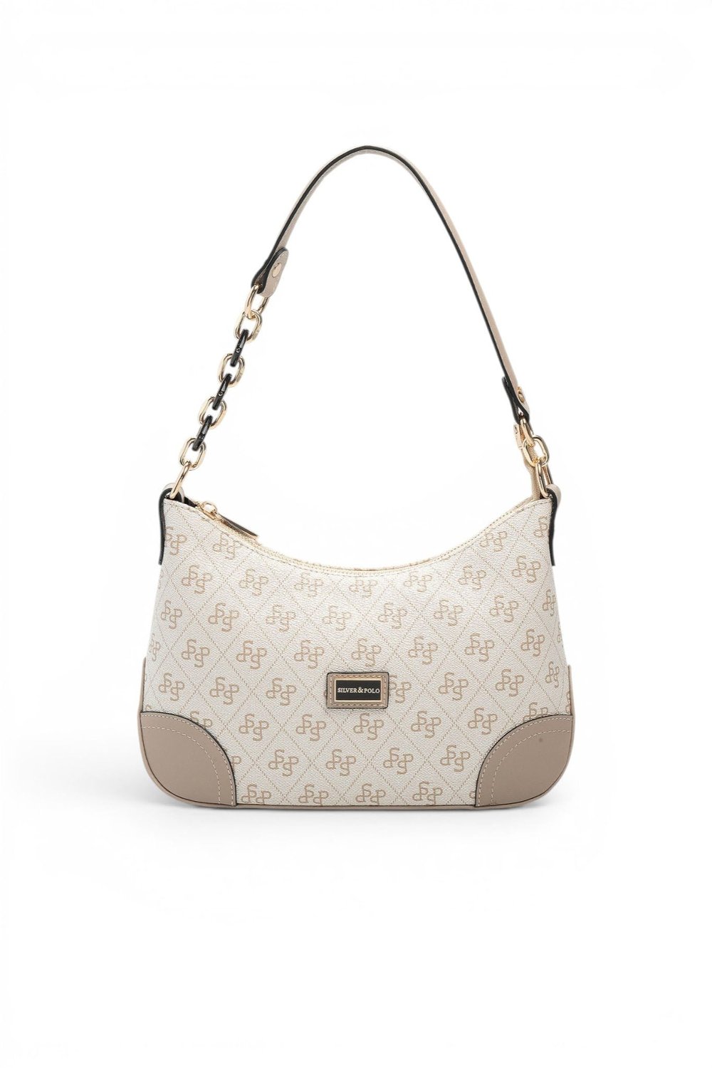 SP1277 Kadın Omuz Çantası Monogram Bej - Kum SP1277-M178