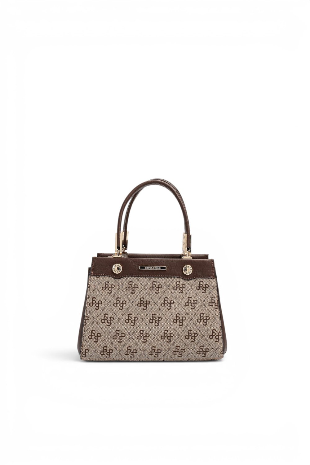 SP1292 Kadın El Çantası Monogram Koyu Bej - Kahve SP1292-M178