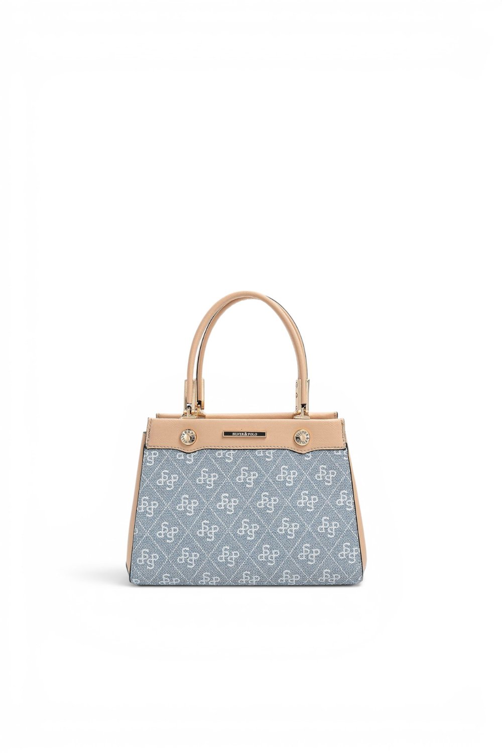 SP1292 Kadın El Çantası Monogram Mavi - Ten SP1292-M178