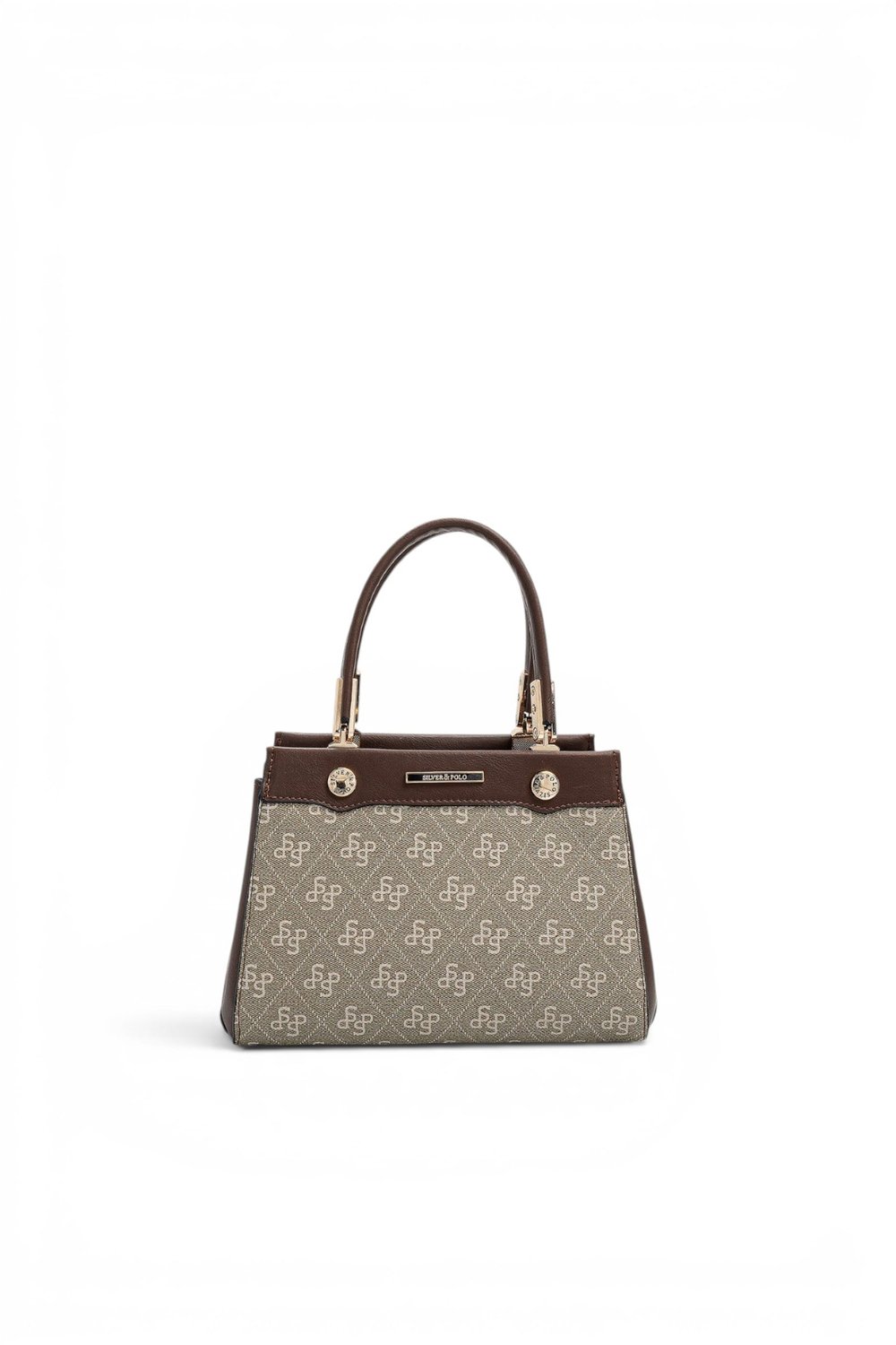 SP1292 Kadın El Çantası Monogram Y.Yeşil - Kahve SP1292-M178
