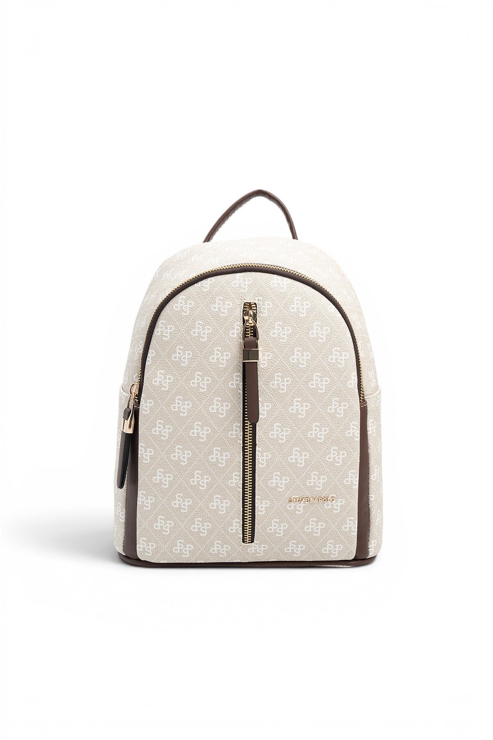 SP901 Kadın Sırt Çantası Monogram Taş-Kahve