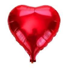 Kırmızı Kalpli Helyum Balon 18 ''/45 cm