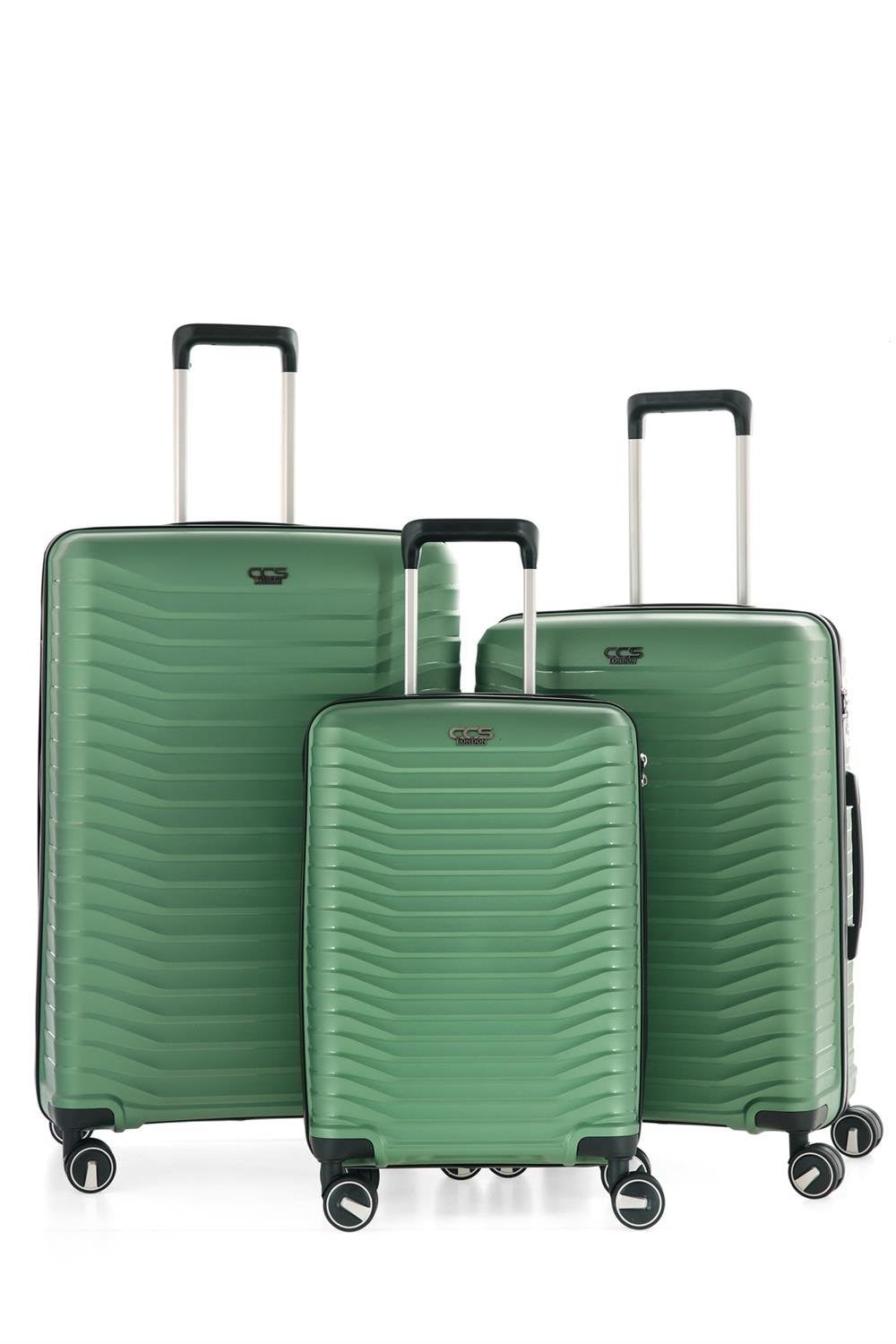 ÇÇS 5235 Polipropilen 3lü Set Metalik Yeşil