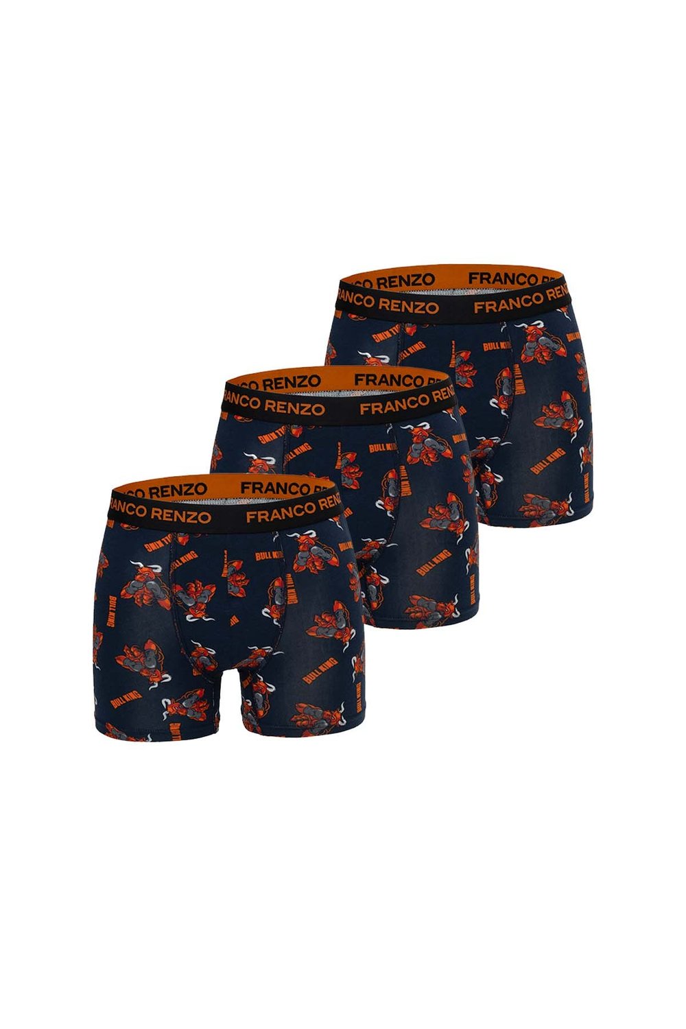 Pamuklu Likralı Baskılı 3'lü Set Erkek Boxer 
