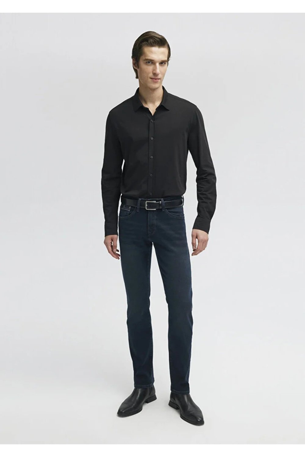 Erkek Lacivert M0037829624 Martin Straight Leg