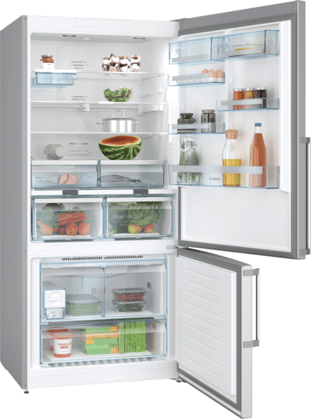 Serie 6 Alttan Donduruculu Buzdolabı 186 x 86 cm Kolay temizlenebilir Inox, Total No Frost KGN86AID2N