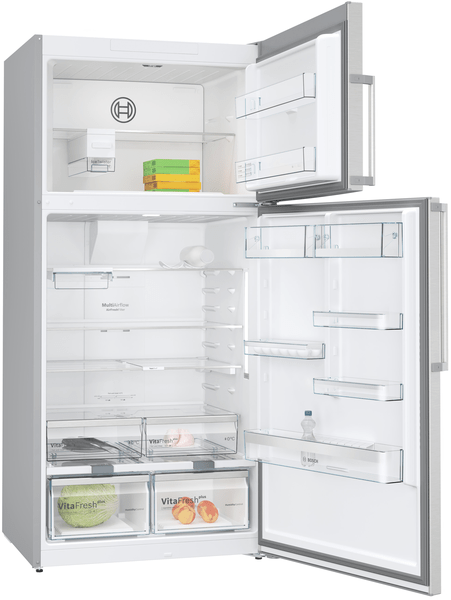 Serie 6 Üstten Donduruculu Buzdolabı 186 x 86 cm Kolay temizlenebilir Inox, Total No Frost   KDN86AIE0N