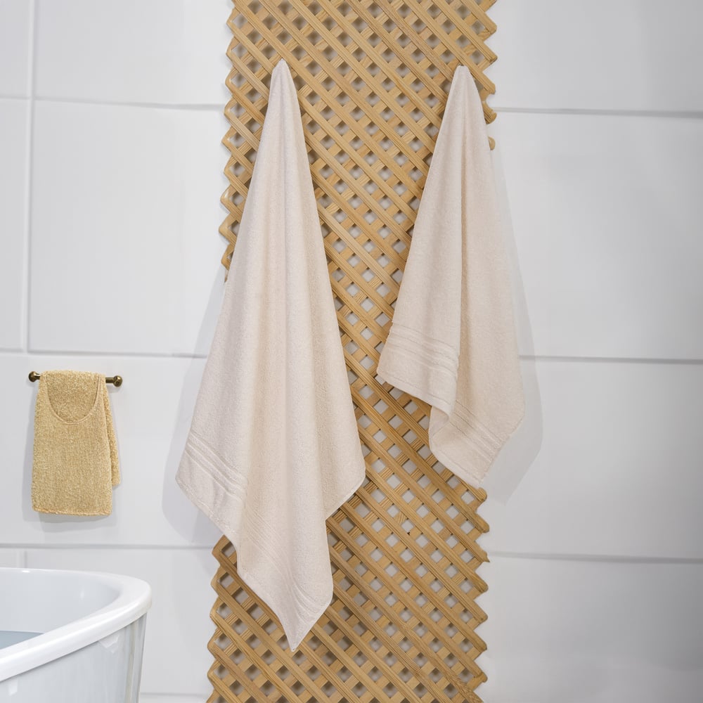 Organik Pamuk Milano Premium 2'li Banyo Havlu Seti – Ultra Yumuşak, Yüksek Emicilik, Antibakteriyel