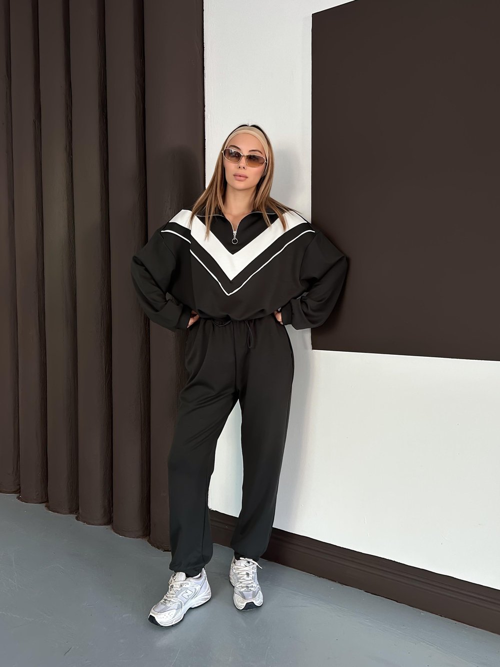 Kadın Modal Ultra Soft Sweet Jogger Örme Pantolon Takım Antrasit