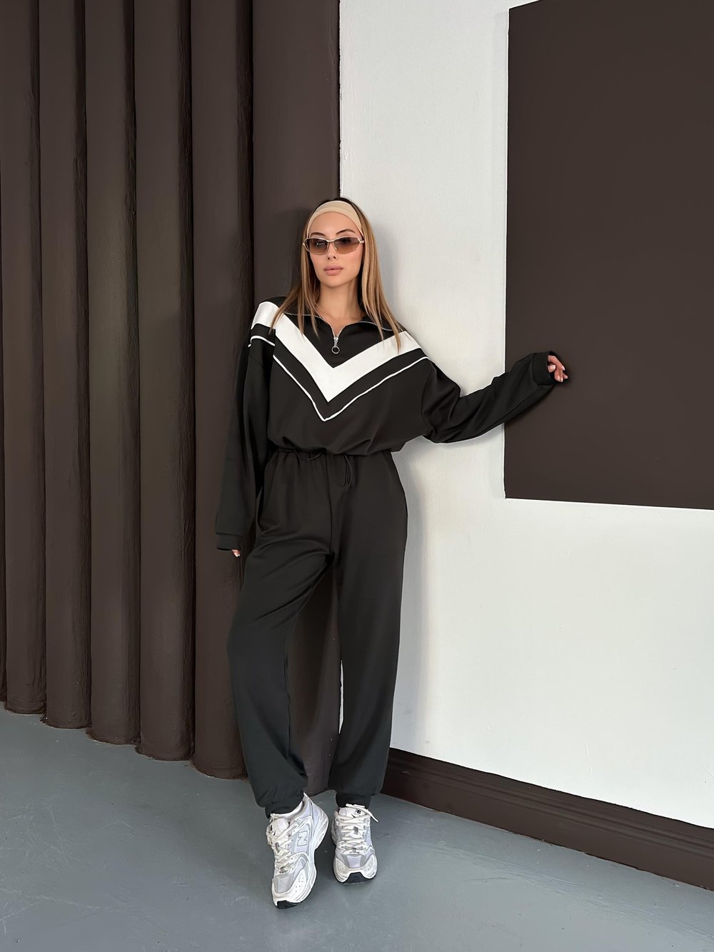 Kadın Modal Ultra Soft Sweet Jogger Örme Pantolon Takım Antrasit