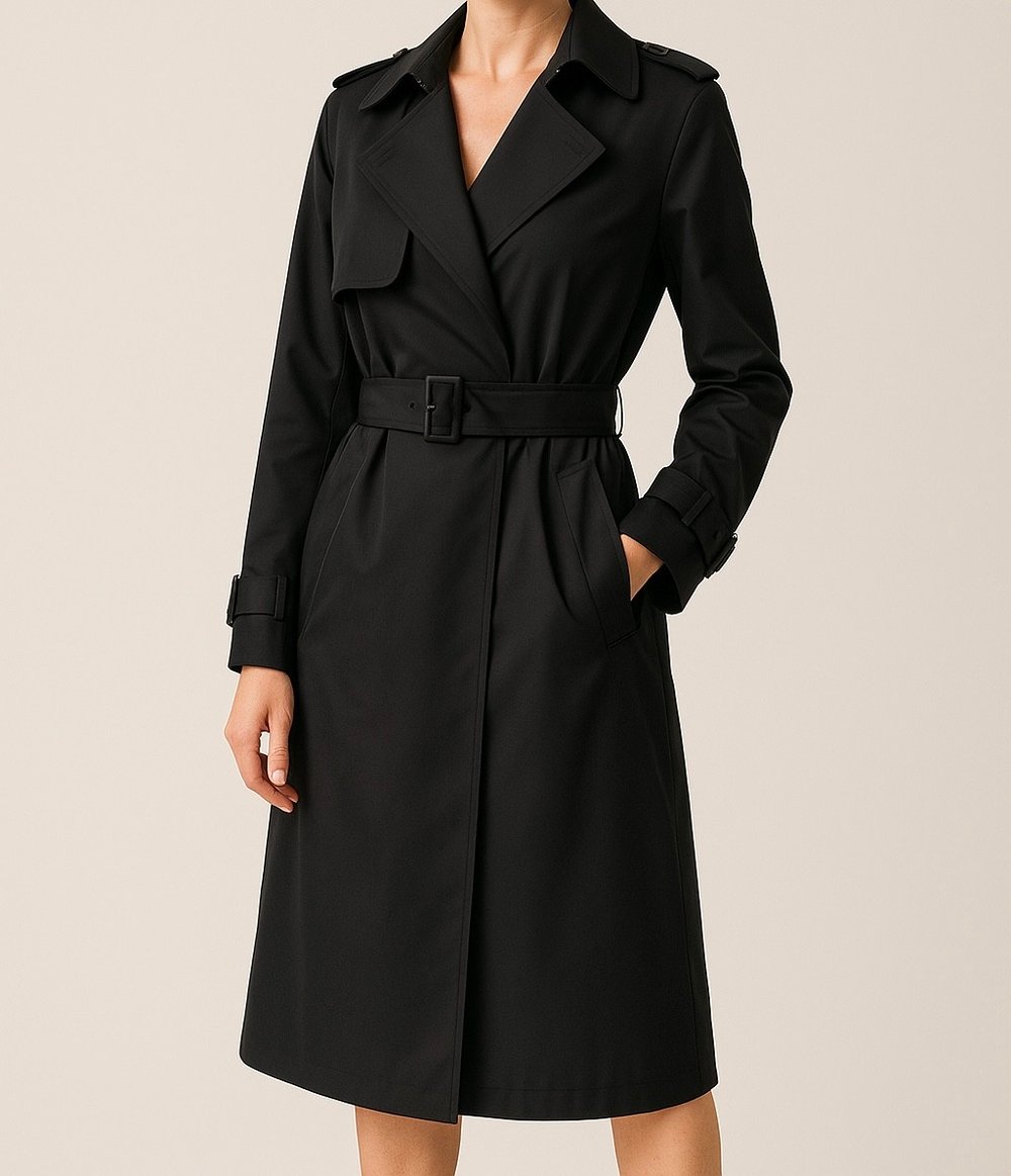 KLASİK KESİM KEMERLİ TRENCHCOAT
