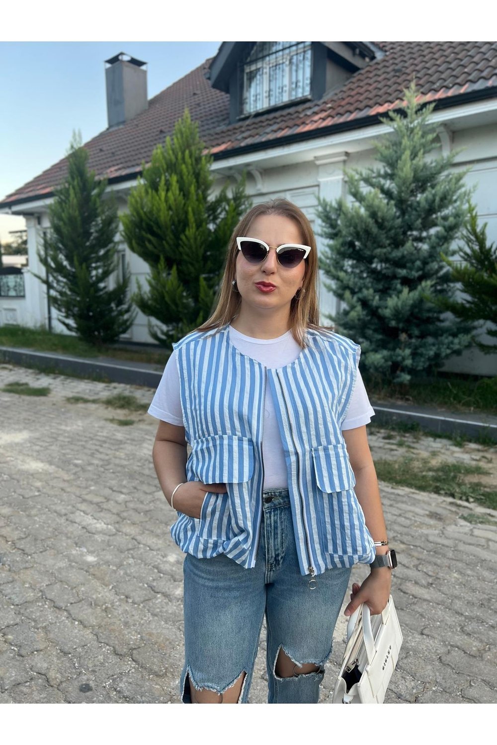 Kolsuz Paraşüt Balon Model Mavi Yelek