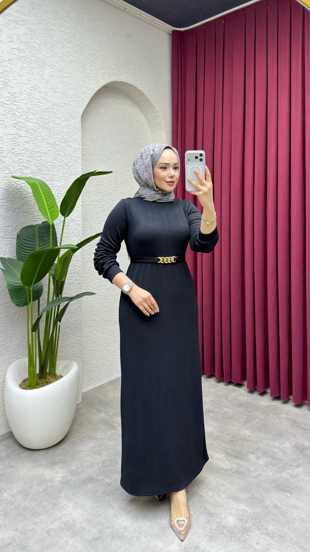 Beyza Elbise 3427 Siyah
