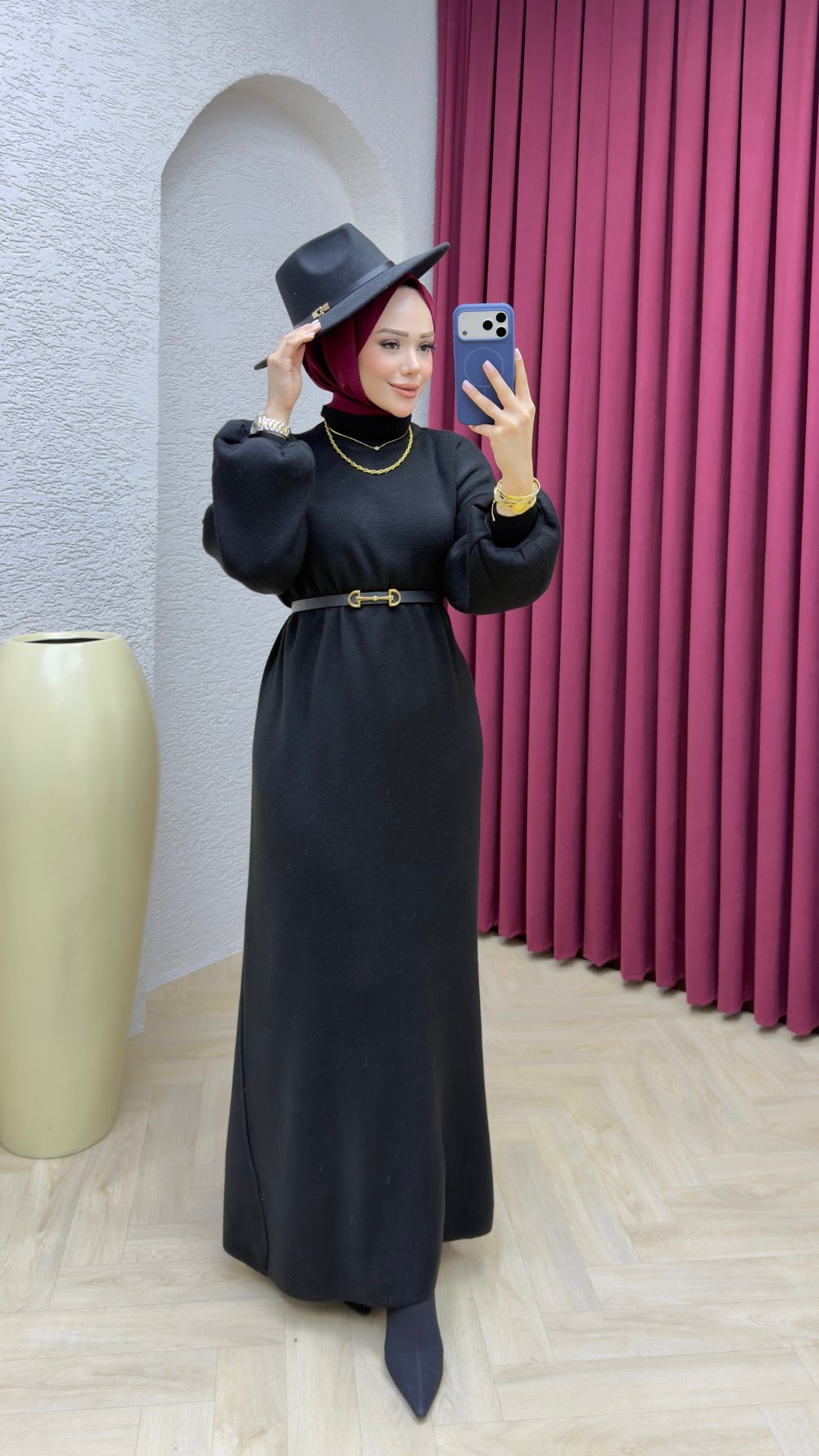 Buse Elbise 3048 Siyah