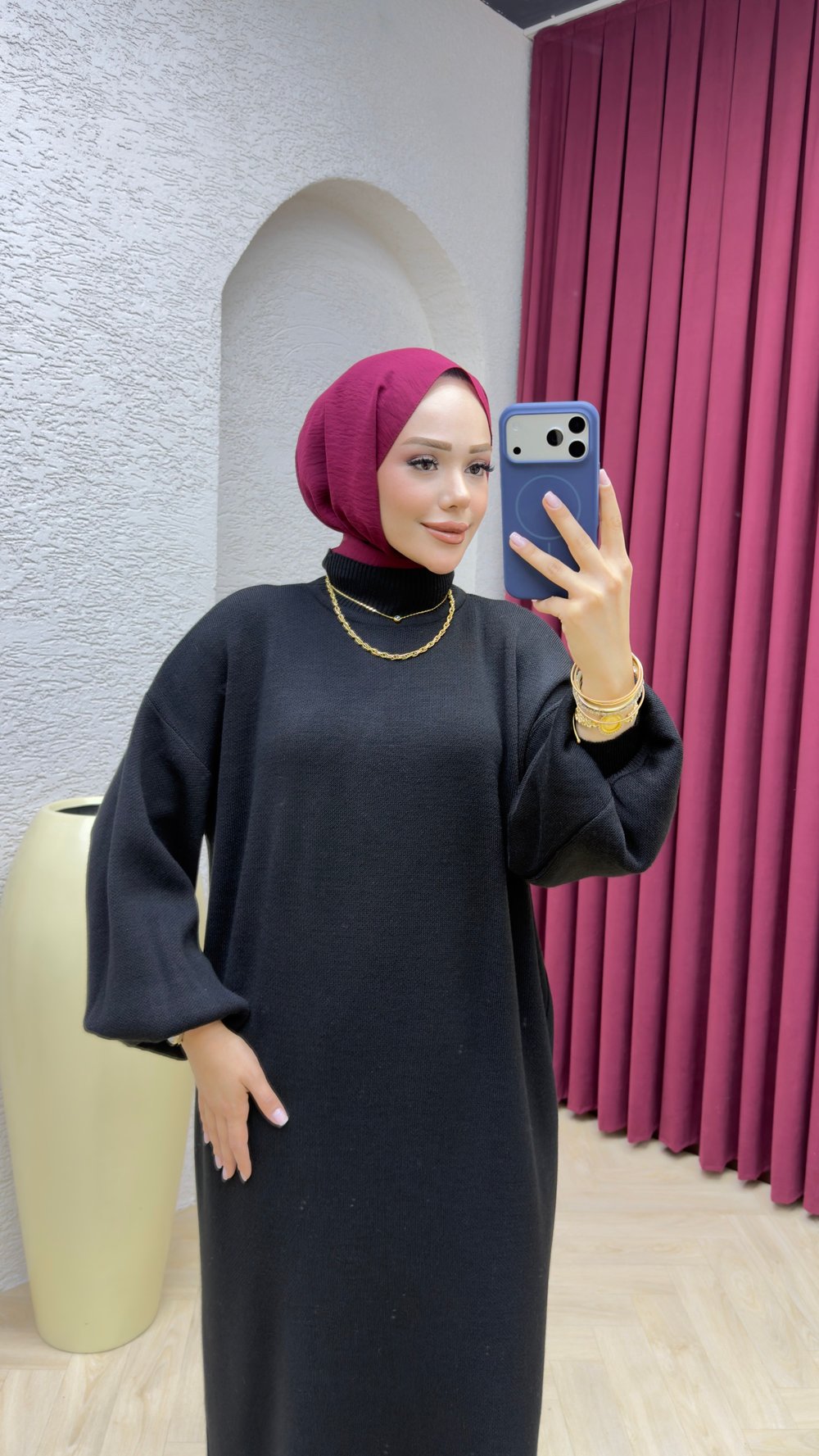 Buse Elbise 3048 Siyah