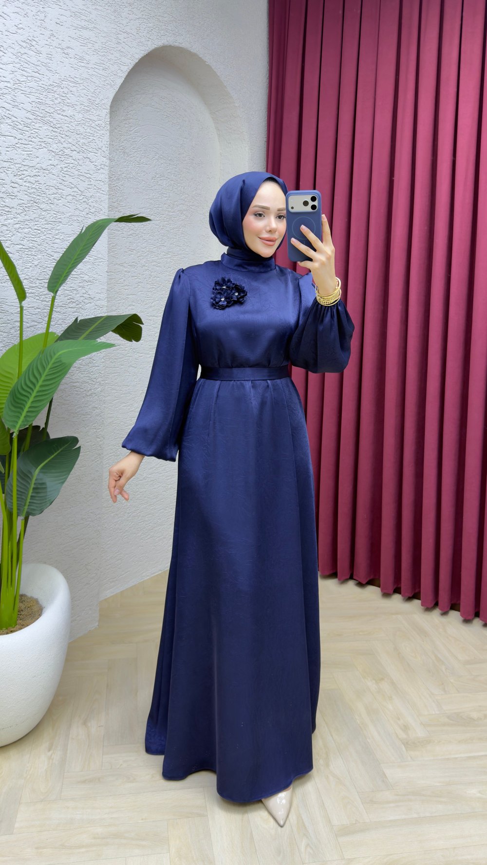 Ceren Elbise 1037 Lacivert