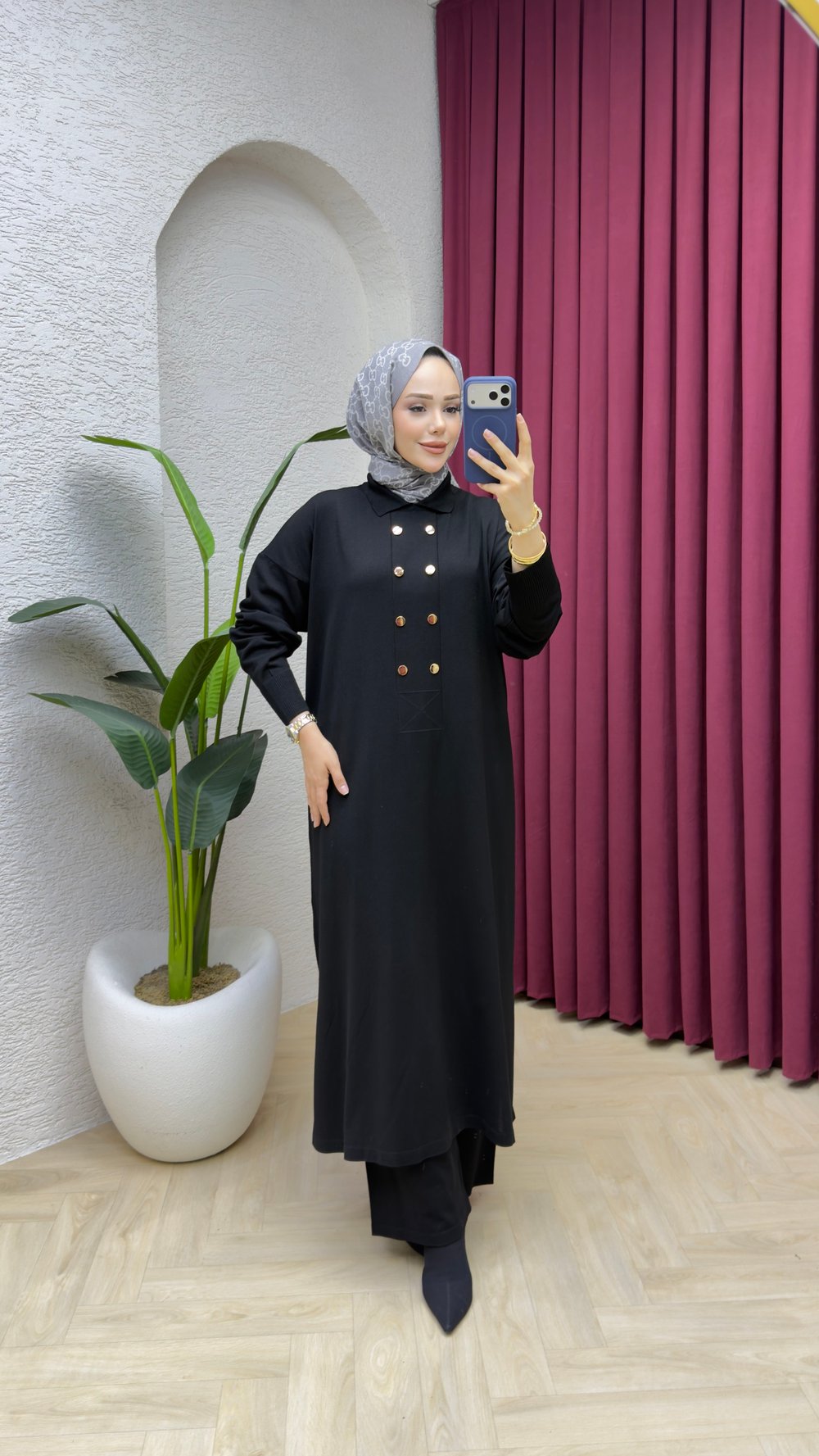 Dilara Merserize Takım 7041 Siyah