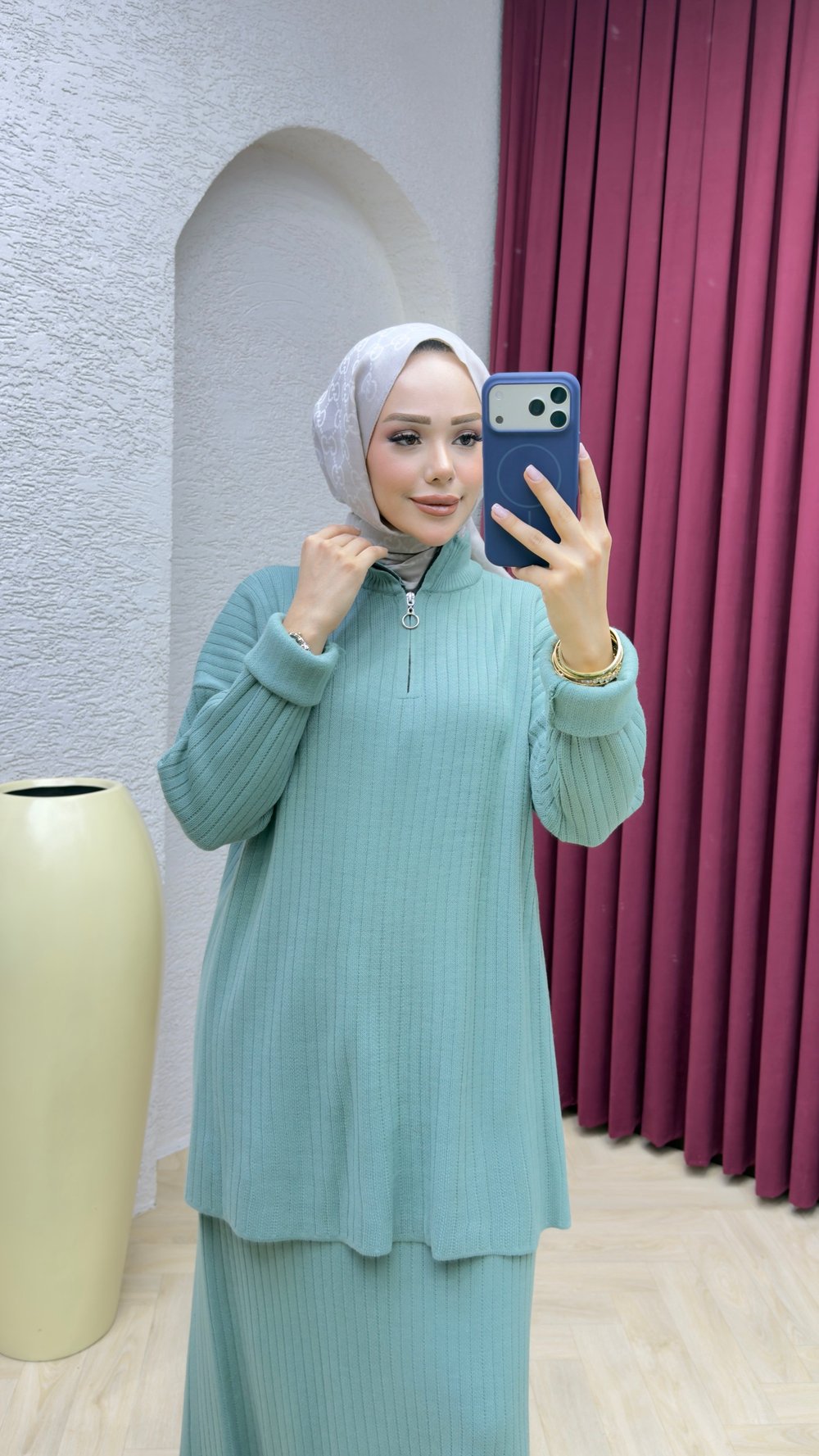 Esra Etekli Takım 1001 Mint Yeşil