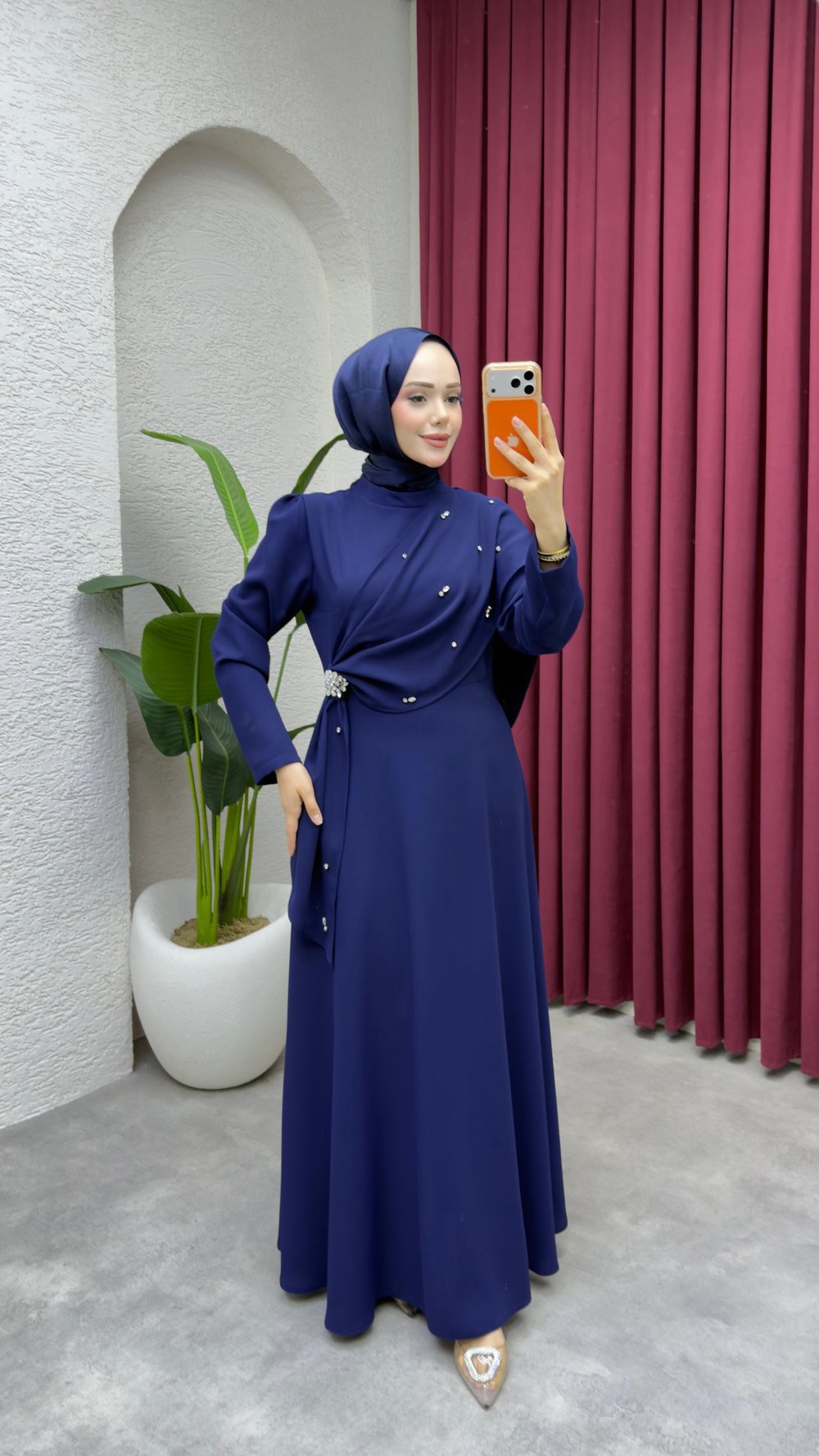 Feyza Elbise 6428 Lacivert